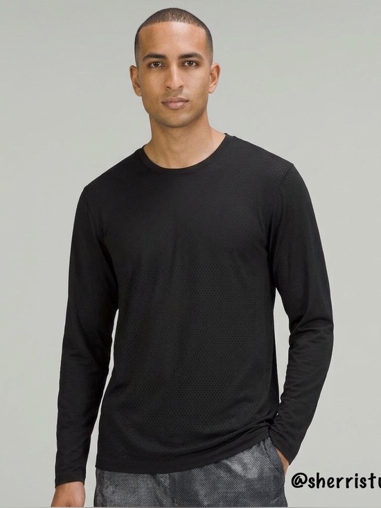 lululemon athletica Other - Lululemon Metal Vent Breathe Long Sleeve Shirt Slim Fit Black Traning Top XL
